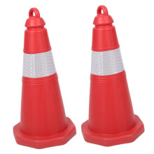 Traffic Safety Cones Reflective Plastic, 2Pack For Driving Training And Parking, Visibility, Lightweight, Portable