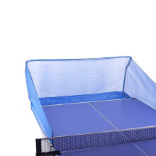 Ping Pong Ball Collector Net Portable Table Tennis Net No Leakage Single Training Auxiliary Net Universal Blue