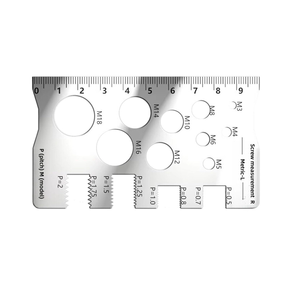 Thread Gauge And Screw Thread Checker Steel M3m18 Industrial Accuracy Corrosion Resistant 9187378434901