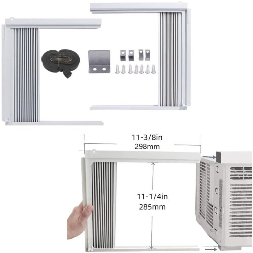 Adjustable Window Air Conditioner Side Panels Insulation Kit for Energy Saving and Draft Blocking 2