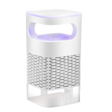 Household Mosquito Lamp - USB Photocatalytic LED Inhalation Fly Killer Light For Indoor Outdoor Use, White Color