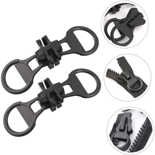 2pcs Zipper Pull Replacement Sliders for Bags Jackets Backpacks Coats DIY Clothing Projects 1