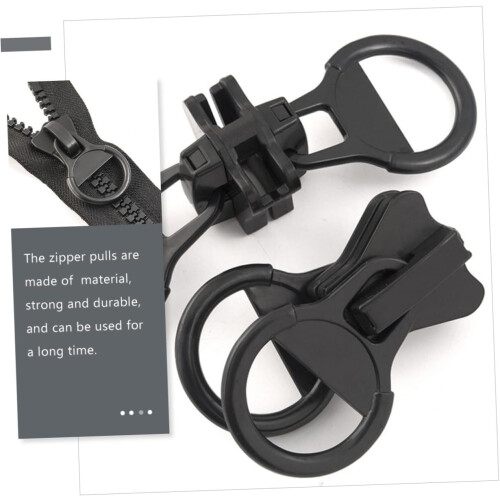 2pcs Zipper Pull Replacement Sliders for Bags Jackets Backpacks Coats DIY Clothing Projects 2