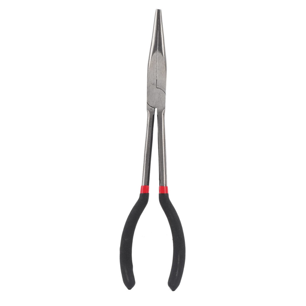 11In Steel Needle Nose Pliers With Non Slip Handle For Precise Gripping And Extended Reach 9187378435410