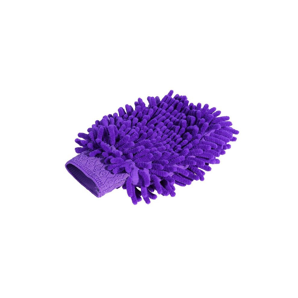 Double-Sided Chenille Velvet Car Wash Gloves Car Cleaning Gloves Special Cleaning Tools Coral 8581600311793