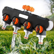 Way 3/4-Zoll-Gartenschlauch-Wasseranschluss – ZGEER – wandelt 1 Düse einfach in 4 Wasserquellen um