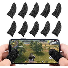 PUBG Mobile Game Fingerhülle [10er-Pack], Touchscreen-Fingerhülle, atmungsaktive, schweißhemmende Tasten