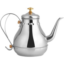 1.2L Teapot, Coffee Maker - Polished Stainless Steel Tea Kettle with Infuser Tea Filter, Tea Infuser Pot with Lid