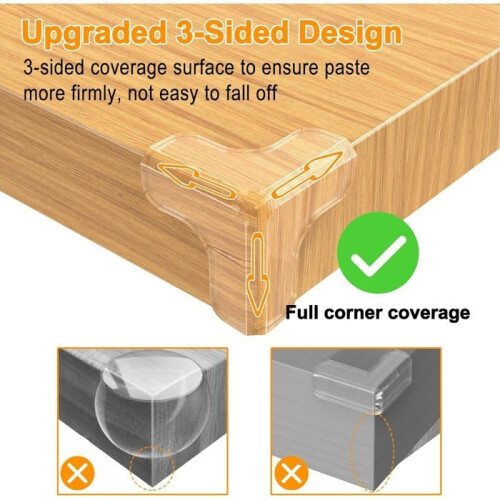 12PCS Table Corner Protector Baby Proofing, Transparent Table Corner Protector, Furniture Corner Protector with Strong Adhesion 2