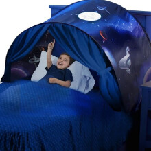 Spielzelt für Kinder, Jungen, Mädchen, Bett, Sky Dream-Zelt, Moskitonetze (Weltraumabenteuer)