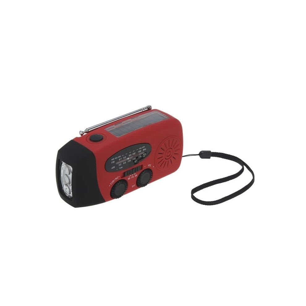 Solar Crank Radio Hand Dynamo Am - Fm Weather Radio Led Flashlight Multi-Function 8581600313780