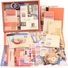 155 Stück Retro-Scrapbooking-Aufkleber, Vintage-Scrapbooking, Papierdekoration, DIY-Geschenk für Mädchen und Damen