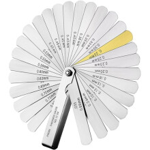 Feeler Gauge - Unknown - Unknown - Stainless Steel - 32 Blades - Metric/Imperial Marking