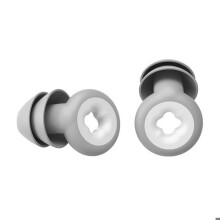 Reusable silicone earplugs, noise cancelling, for sleeping, work and travel. Comfortable and hypoallergenic