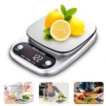 Elektronische keukenweegschaal Digitale weegschaal 10 kg/1 g roestvrij staal Precisie LCD voor cake/koekje/professioneel