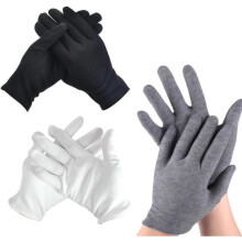 Cotton Gloves - Unspecified - Size M - 3 Pairs - Unisex - Washable