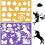 Drawing Stencils - G - 20 Models - Plastic - Multicolor - Reusable 2
