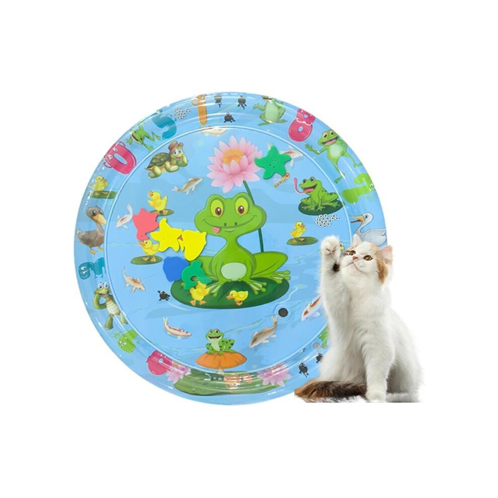 Cat Water Mat, Thickened Pvc Sensory Play, Interactive Tummy Time For Cats Pets Baby Aihontai