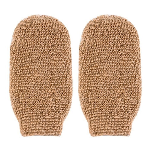 Badehandschuhe – Hohe Qualität – Beige – Peeling – Wiederverwendbar – Für Badezimmer