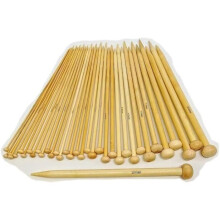 32 Piece Bamboo Knitting Needle Set - 16 Pairs Wooden Needles with Free Storage Case