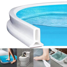 Foldable Shower Barrier, 100cm Shower Stopper, Water Dam Retention System and Keeps Water Inside the Threshold