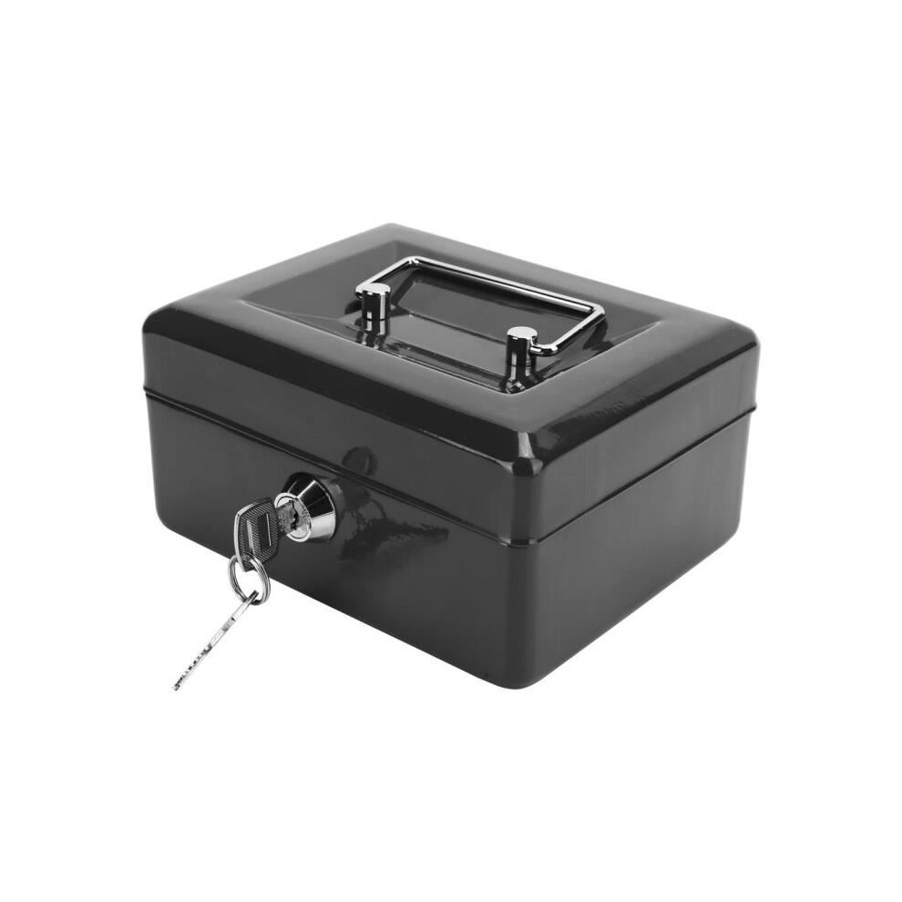 Atyhao Money Storage Box 6In Mini Portable Safe Security Lockable Safe Box With Key Lock For 8581600316637