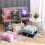 Blanket - Flannel - Purple - 180x200 cm - Microfiber - Striped texture 3