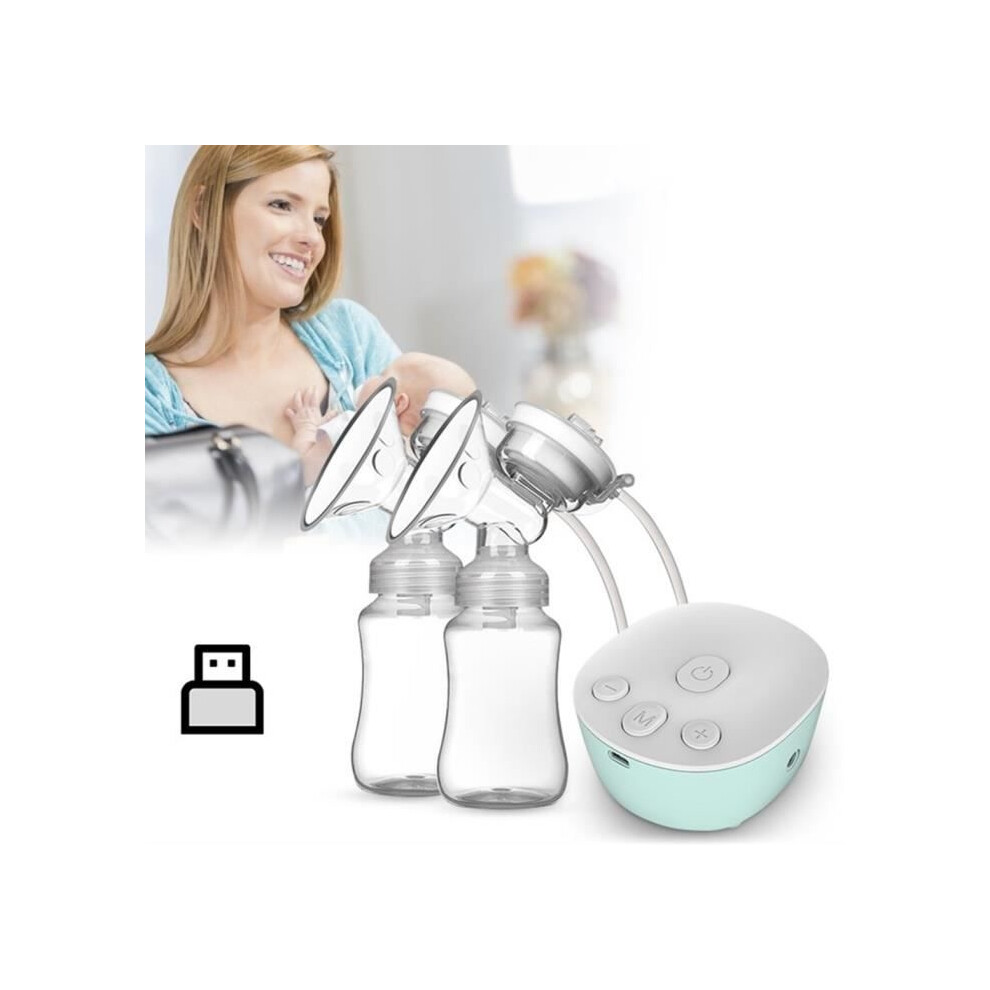 Aihontai Double Electric Breast Pump, Portable Double Breast Pump Painless Suction For Milk Collection