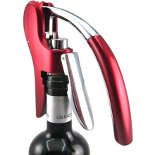 Korkenzieher – Professionell – Zinklegierung – Metallic-Rot – Zeitgenössisches Design – Ergonomisch
