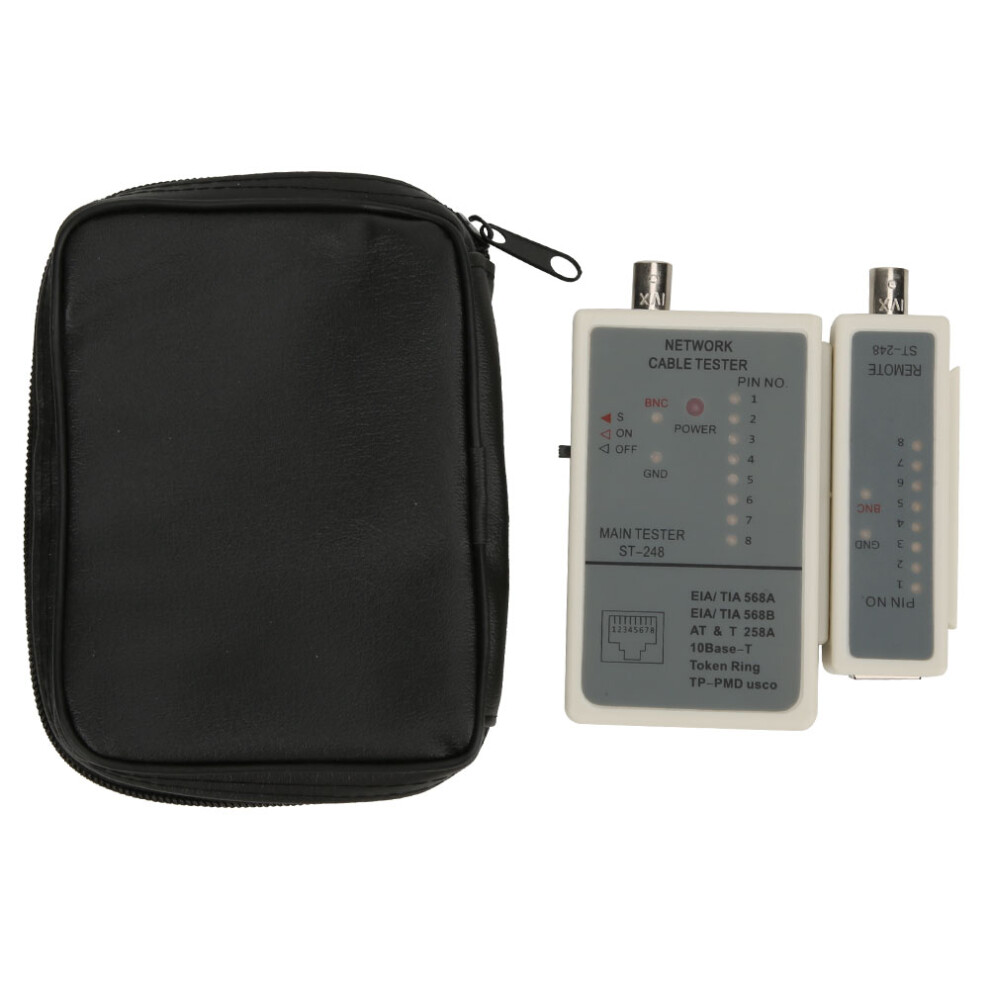 Ethernet Wire Test Tool, For Testing Double Twisted Cables Ascertaining Faulty Connections, Lan Cable Tester For Rj45 Rj11 Telephone Network Lines, 9358999714202