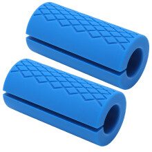 dicke Silikon-Barbell-Griffpolster für 25 mm-30 mm Griffe – Blau