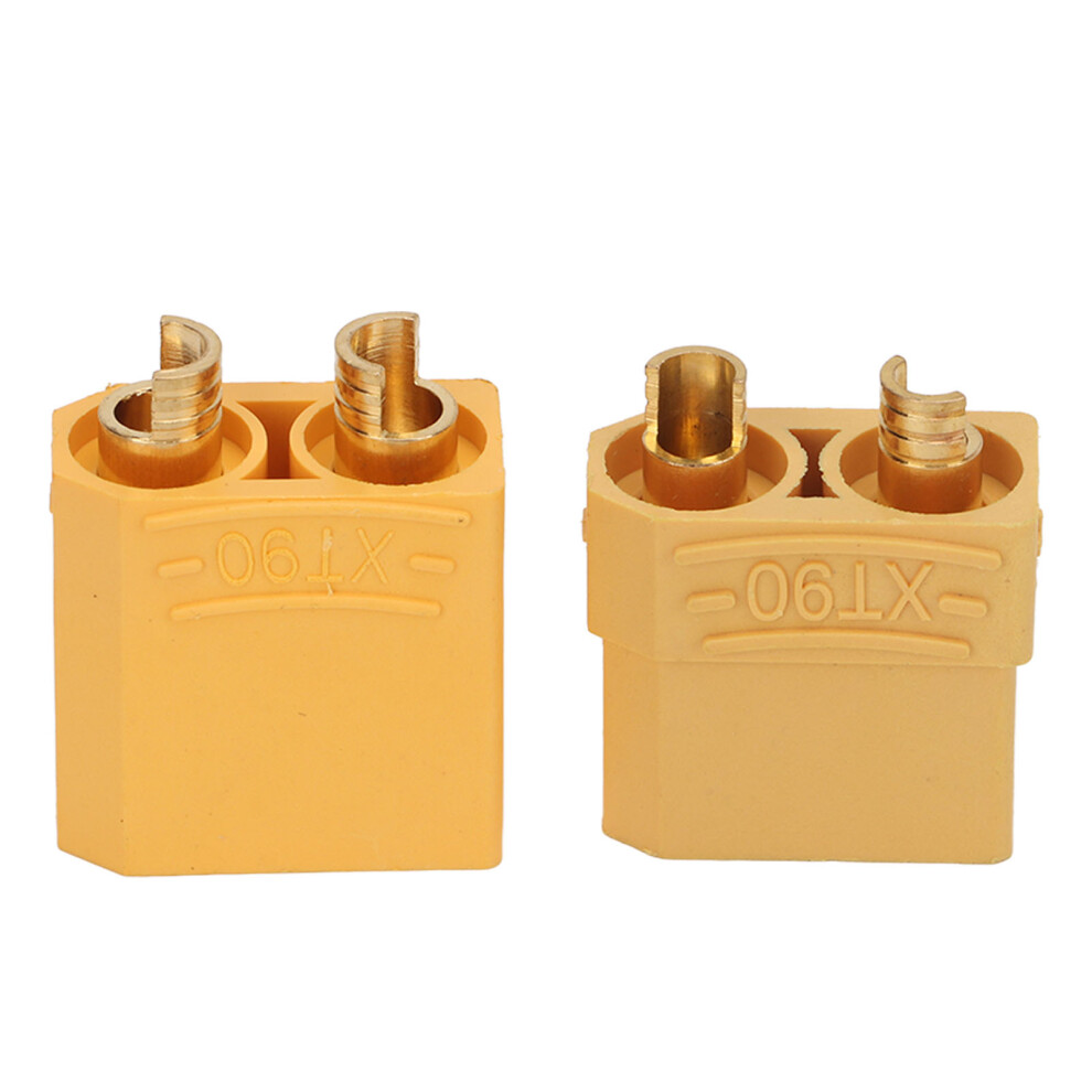 Yellow Xt90 Reusable Male & Female Connector For Rc Batteries And Escs 4631375737855