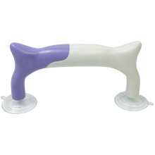 Quilting Ruler Grip with Double Suction NonSlip Handle for Precision Cutting, Purple and White