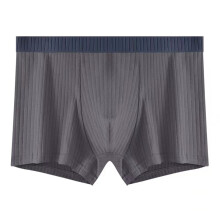 Men's Boxer Shorts QuickDrying Breathable Long Boxer Shorts Plain Dark Grey XXL