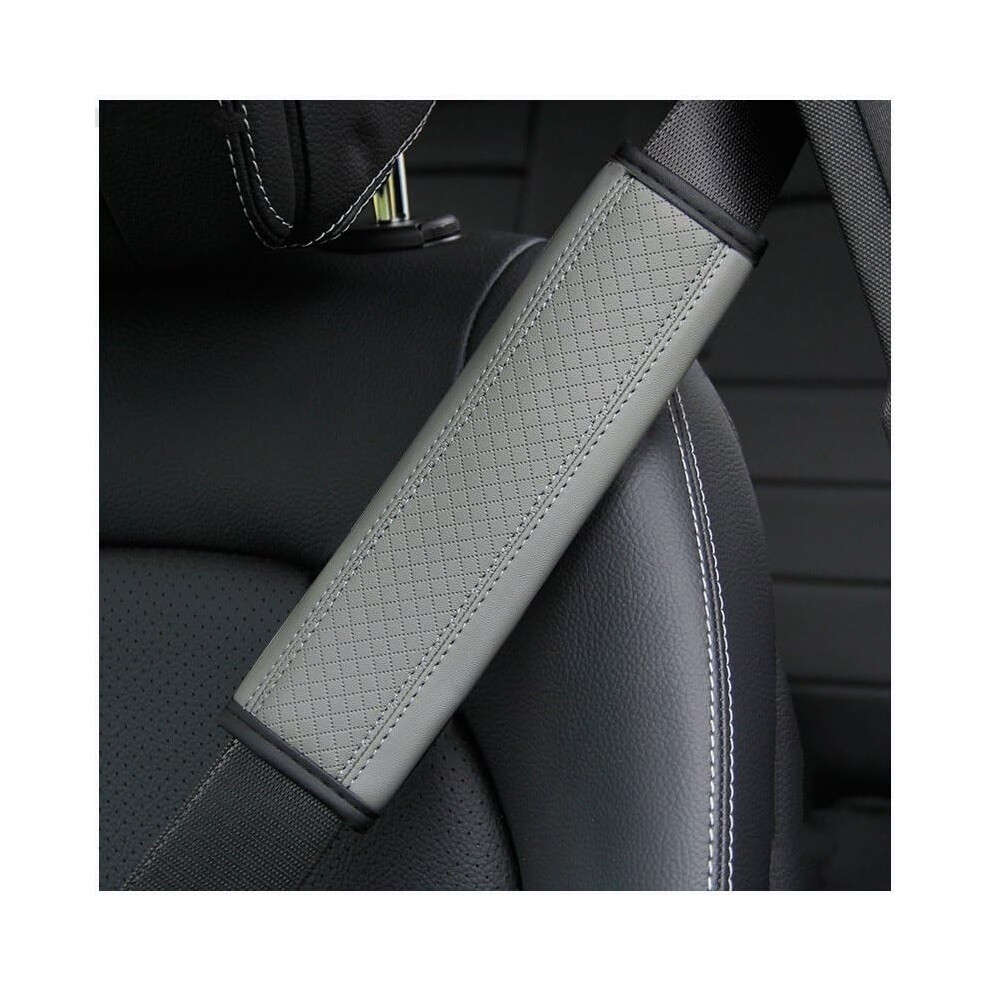 Seat Belt Cover Pu Leather Shoulder Pad With Breathable Padding For Pressurerelief Comfort 9347817633450
