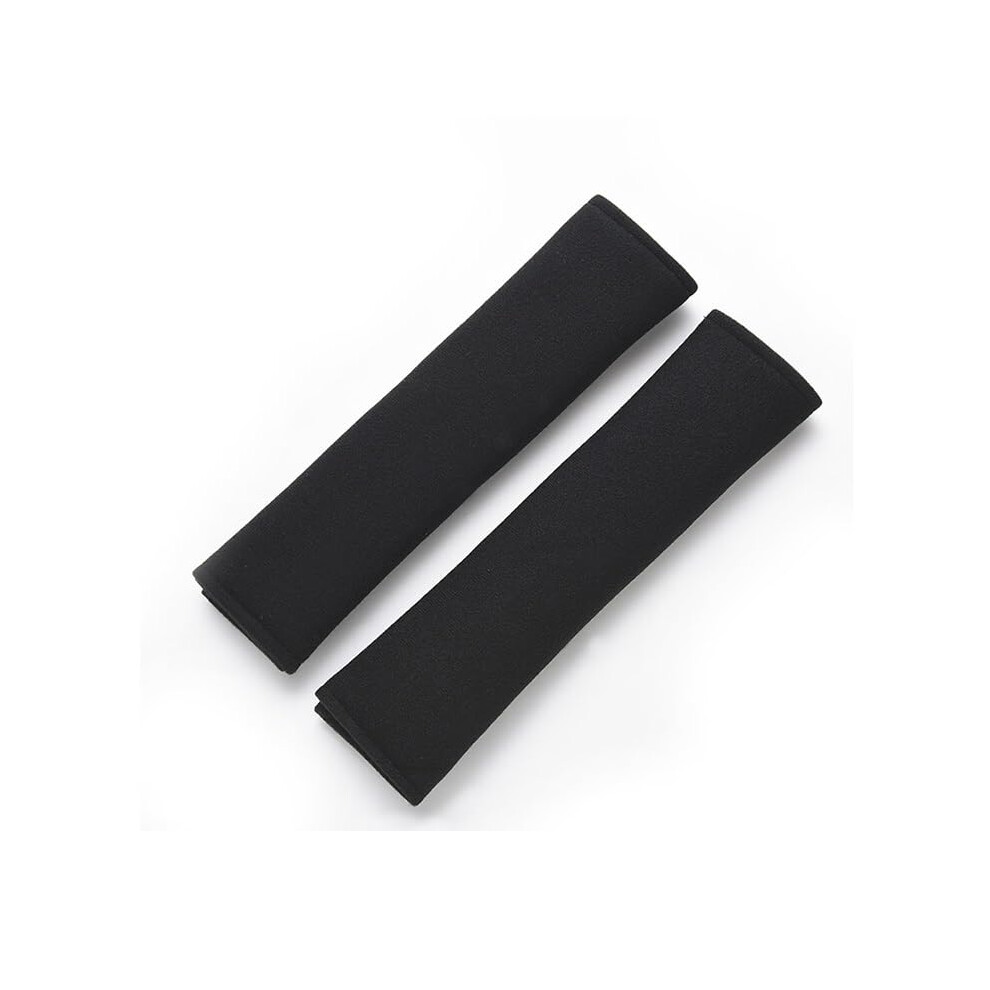 Seat Belt Cover Soft Shoulder Cushion Pads For Comfortable Driving, 2Pcs Strap Protector Black 9347817633535