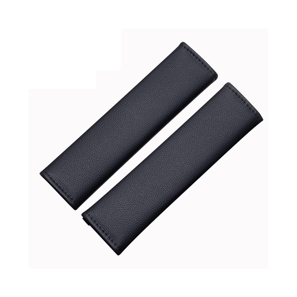 Pu Leather Car Seat Belt Cover 2Pcs Soft Breathable Shoulder Pad Cushion Protector Universal Fit 9347817633597