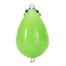 Luminous Night Fishing Float Upward Egg Bobber For LongDistance Casting Green PP Material Bright Glow Size 9 (40g)