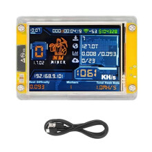 1060KH/S NMMiner NerdMiner Bitcoin Crypto Solo Miner 2.8 Pollici Display NerdMiner Harshrate 1060KH/S Aggiornato