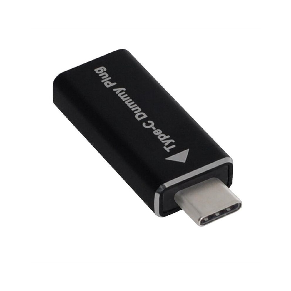 Virtual Display Adapter Usb-C Type-C Ddc Edid Dummy Plug Headless Display Emulator 1920X1080p@60Hz Black 6033461030785