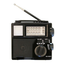 Tragbares Solar-Notfallradio, Musik-Player, LED-Taschenlampe, FM-AM-SW-Radioempfänger, Telefonladegerät, Multifunktion