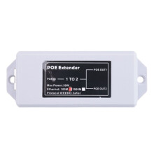 1 Bis 2 Port POE Extender 100Mbps IEEE 802.3Af/At Standard 48V für NVR IP Kamera POE Extend 100 Meter für POE Range