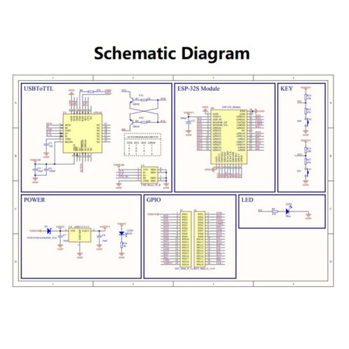 ESP-WROVER-IE WiFi Development Board ESP-WROVER-IE Core Board WiFi + Modulo Porta Seriale Compatibile con 2