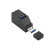 USB 2.0 HUB Adapter Extender  Splitter Box 3  for PC Laptop Mobile Phone High Speed U Disk Reader,Black 8