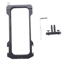 FöR Insta 360 X3 Metal Protective Cage Panoramic Action Camera Case med Cold Shoe Mount för Insta 360 X3 TillbehöR
