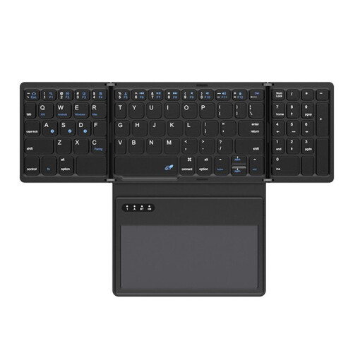 Foldable  Wireless Keyboard with Touchpad Ultra Slim Pocket Folding Keyboard for IOS,Android,Windows PC Tablet