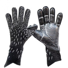 Football Goalie Gloves NonSlip Latex Goalkeeper Gloves AbrasionResistant Size 610 Black Gray For Boys Girls