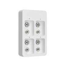SchnellladegeräT 4-Fach 9 V mit LED-Anzeigen USB-Kabel für Wiederaufladbare 9-V-Ni-MH-/Ni-Cd-/Li-Ion-Akkus