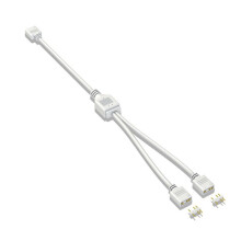 5V 3-Pin-VerläNgerungskabel für Computer-Motherboard 1 Punkt 2 Hub-KabelverbindungsverläNgerung ARGB-Splitter, Weiß