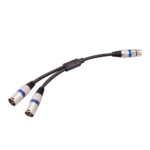 3 Pin XLR Female to Dual XLR Male Y Splitter Cable, XLR Splitter Cable, Microphone Splitter Cord Audio Adaptor,50cm, B